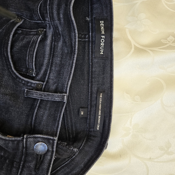 Denim Forum Lola High Rise Skinny Crop Jeans - Picture 3 of 8